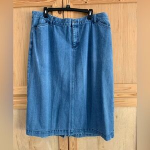 C.J. Banks Classic Denim Skirt Sz 18W